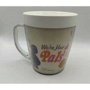 1969 Pals Vitamin Club Member Mug Cup Bristol Myers Therm Ware Plastic Owl Fish